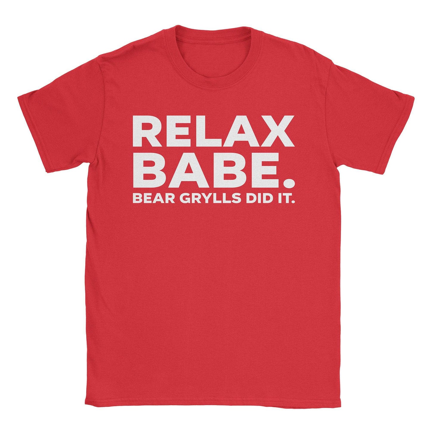 A-or-B-Tees T-Shirt Red / S Bear Grylls T-Shirt