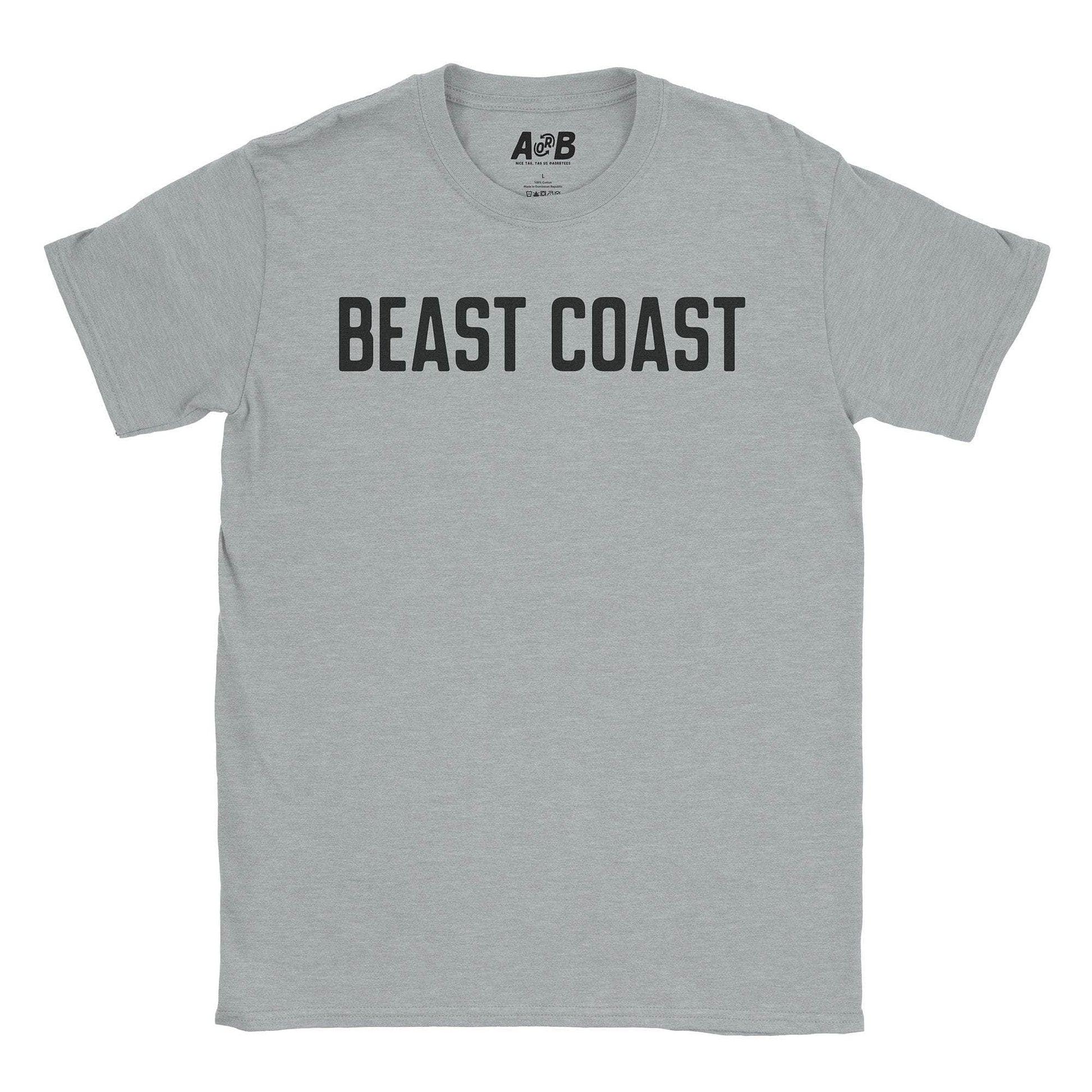 A-or-B-Tees T-Shirt Sport Grey / S Beast Coast T-Shirt
