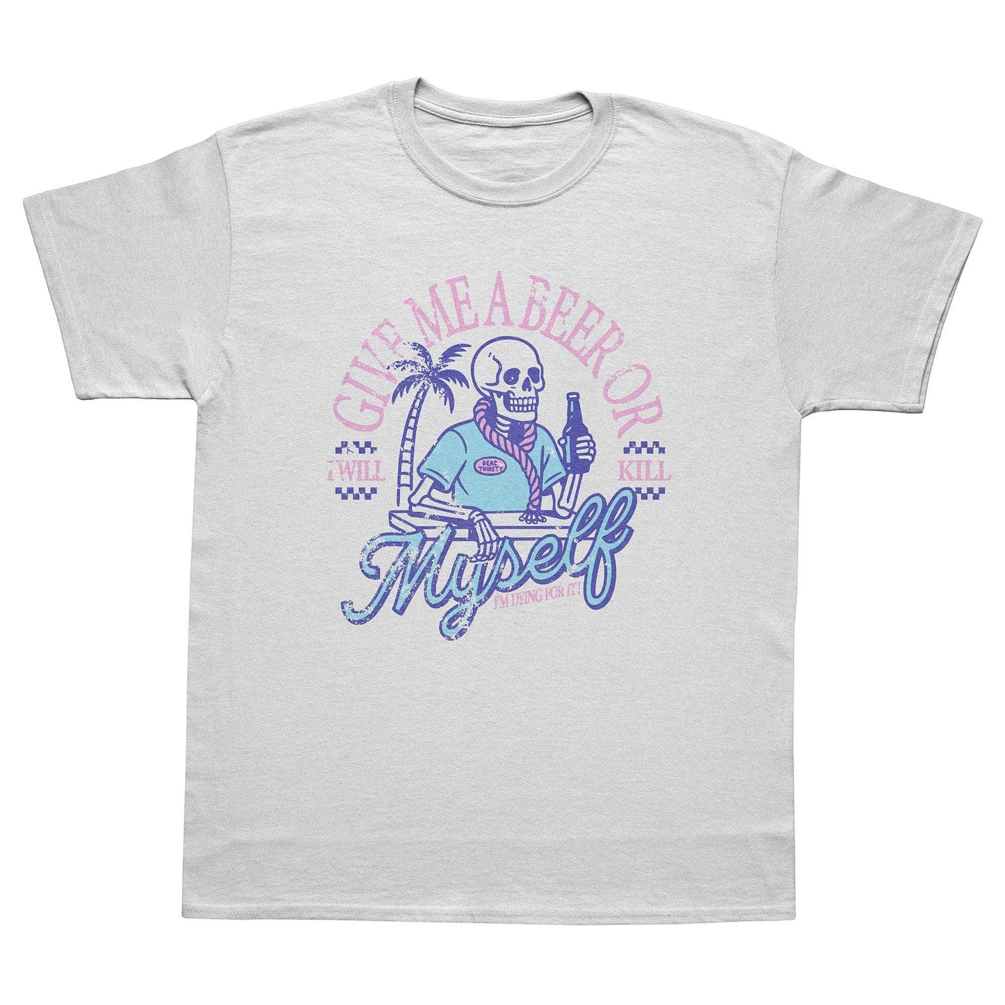 A-or-B-Tees T-Shirt White / S Beer Beach T-Shirt