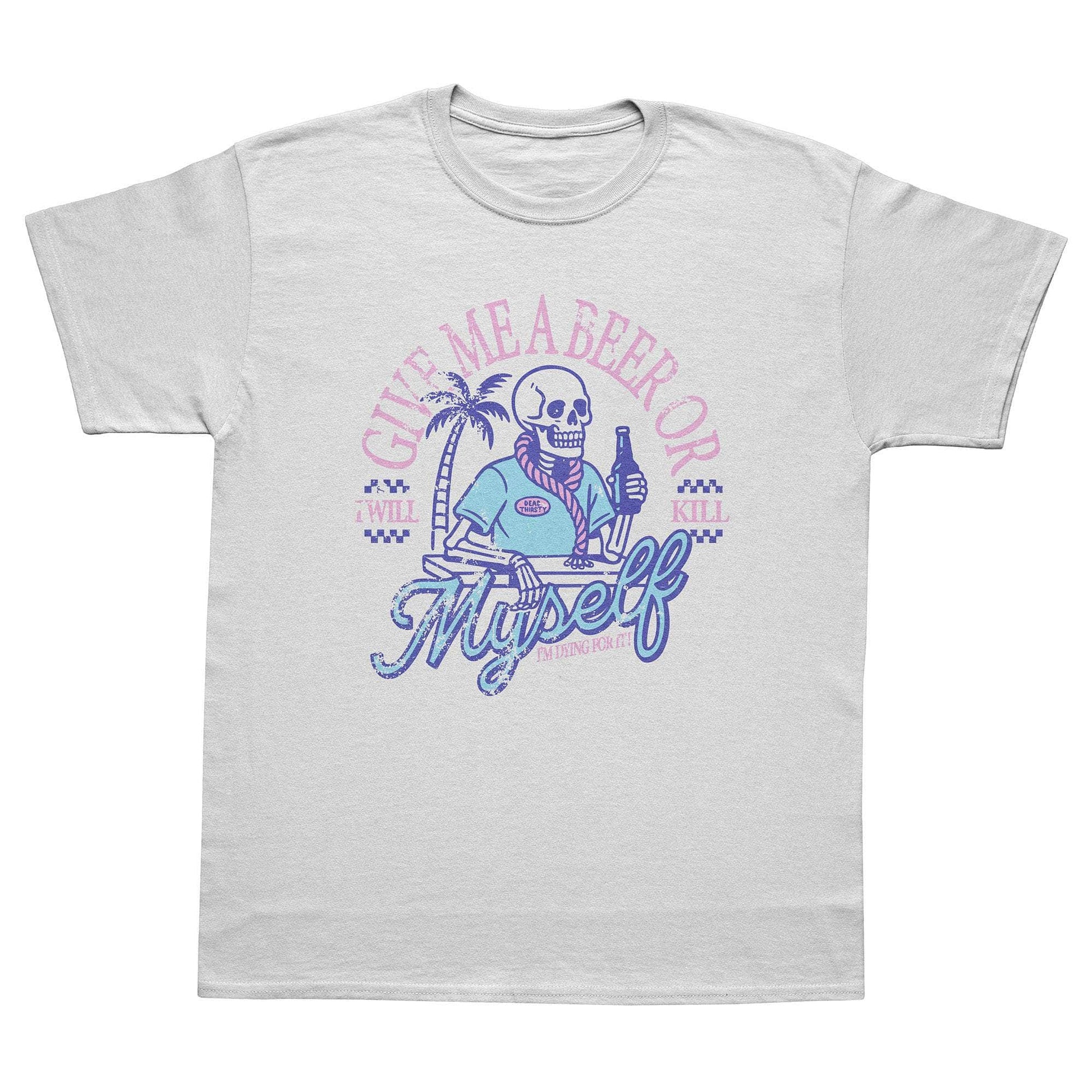 A-or-B-Tees T-Shirt White / S Beer Beach T-Shirt