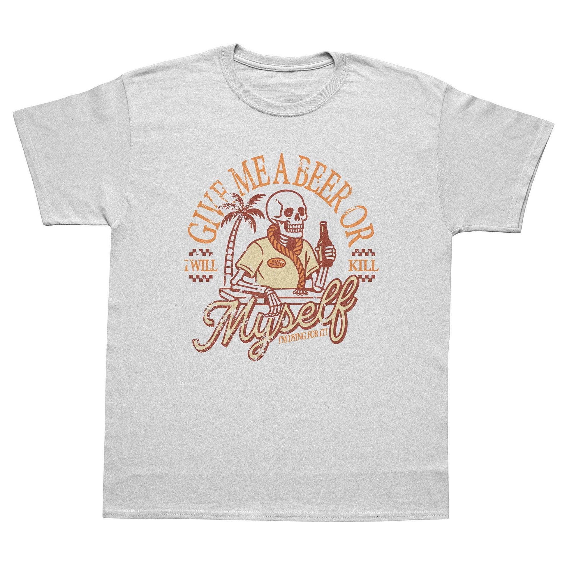A-or-B-Tees T-Shirt White / S Beer Beach T-Shirt