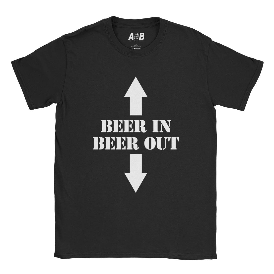 A-or-B-Tees T-Shirt Black / S Beer In/Out T-Shirt