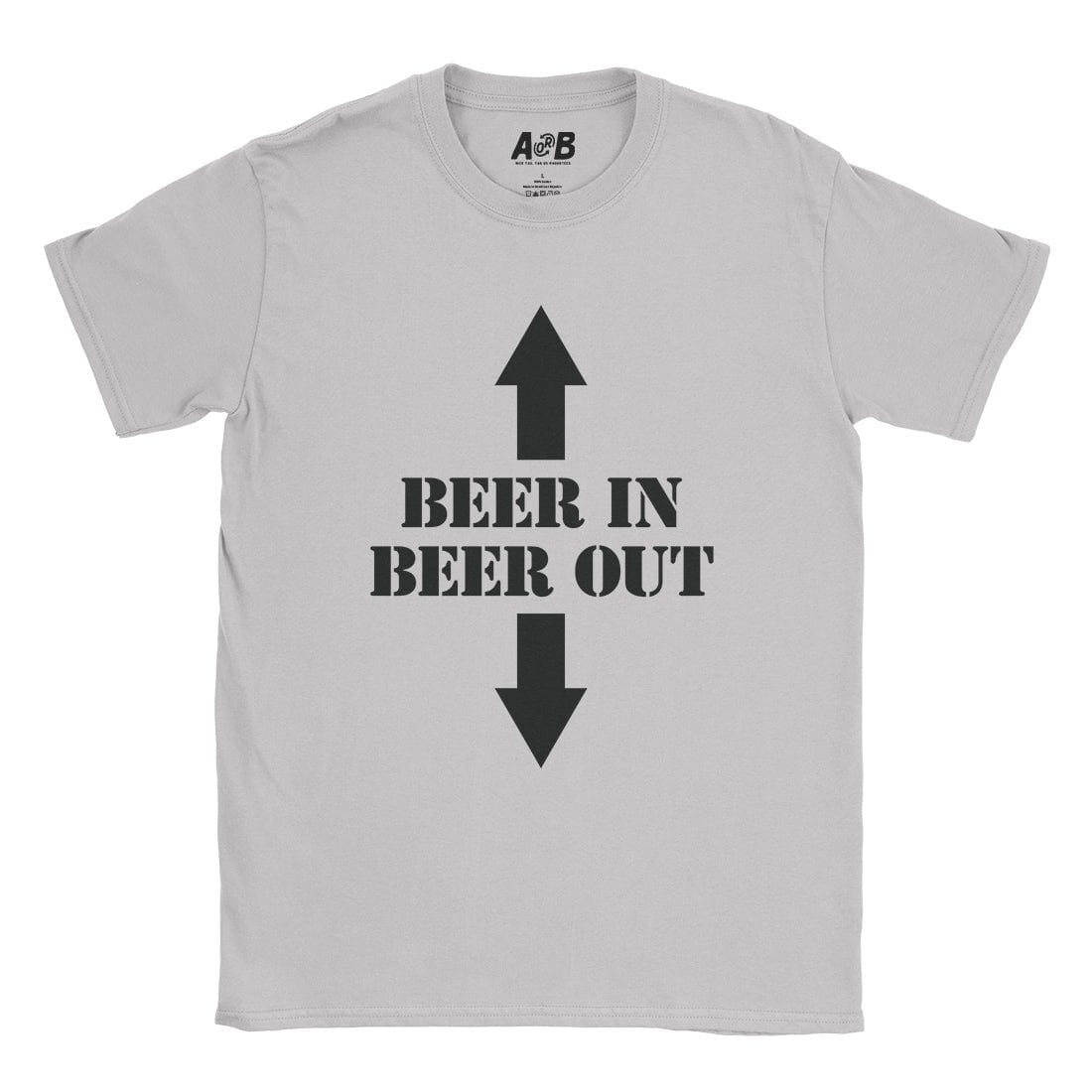 A-or-B-Tees T-Shirt Ice Grey / S Beer In/Out T-Shirt
