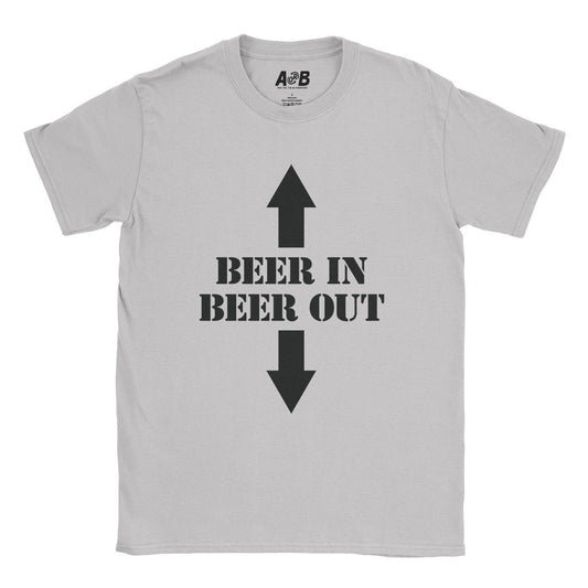 A-or-B-Tees T-Shirt Ice Grey / S Beer In/Out T-Shirt