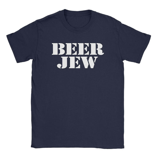 A-or-B-Tees T-Shirt Navy / S Beer Jew T-Shirt