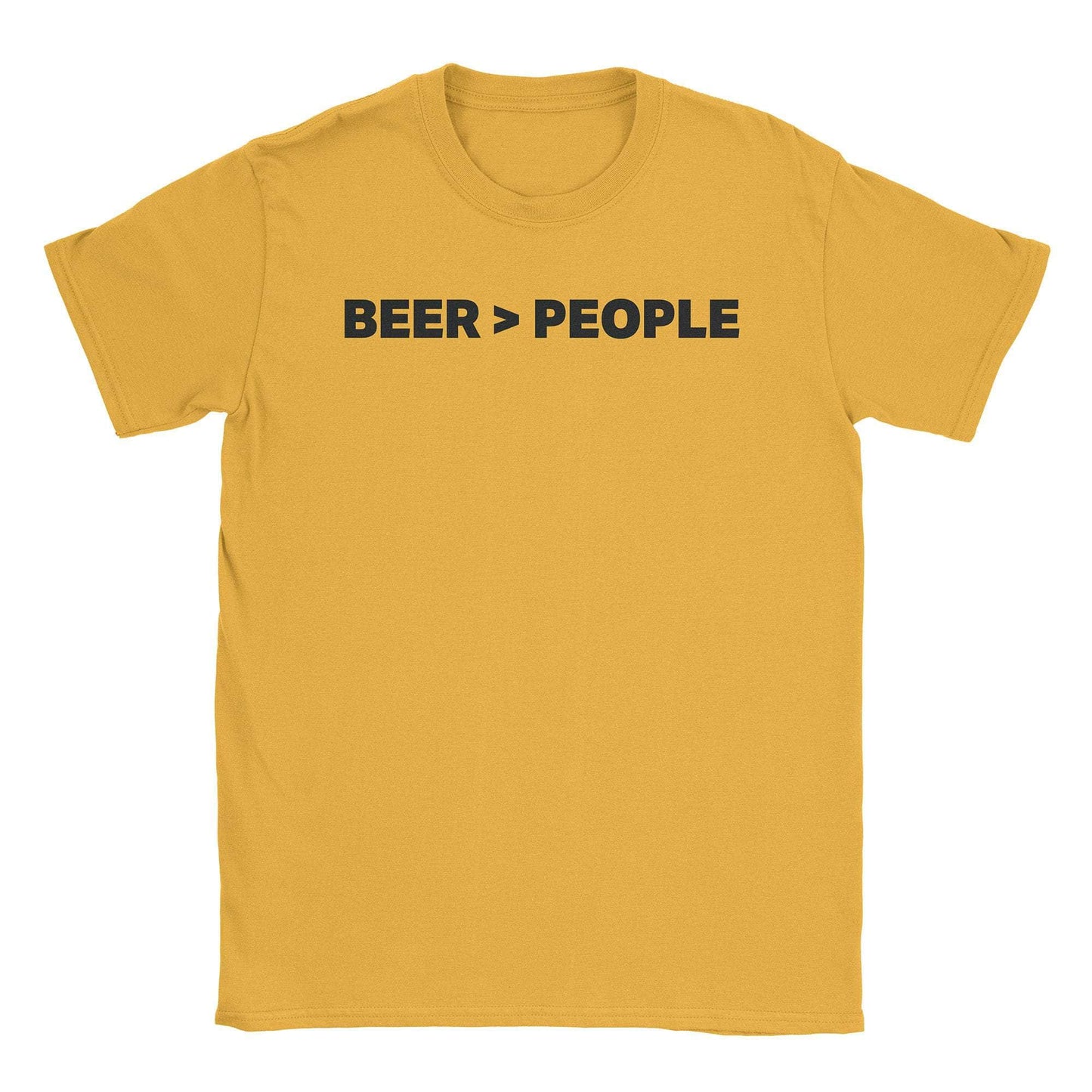A-or-B-Tees T-Shirt Gold / S Beer > People T-Shirt