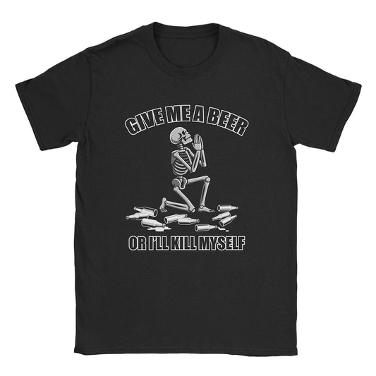 A-or-B-Tees T-Shirt Black / S Beer Please T-Shirt