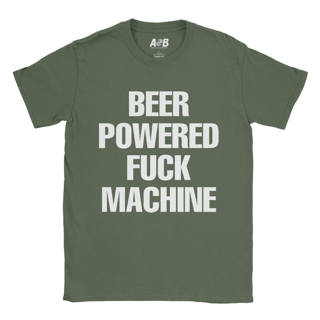 A-or-B-Tees T-Shirt Military Green / S Beer Powered T-Shirt