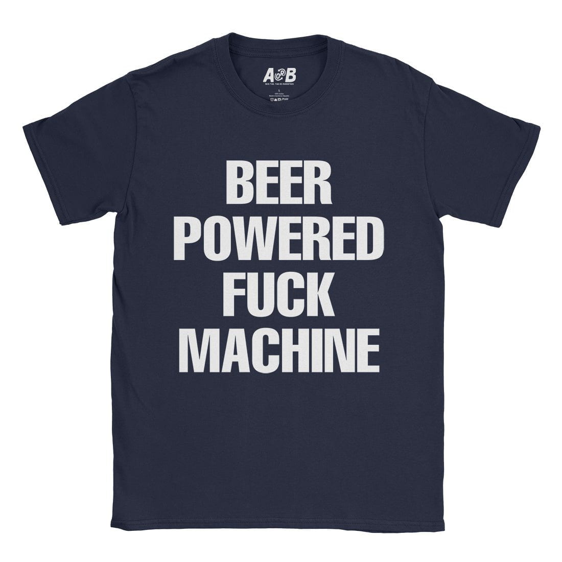 A-or-B-Tees T-Shirt Navy / S Beer Powered T-Shirt