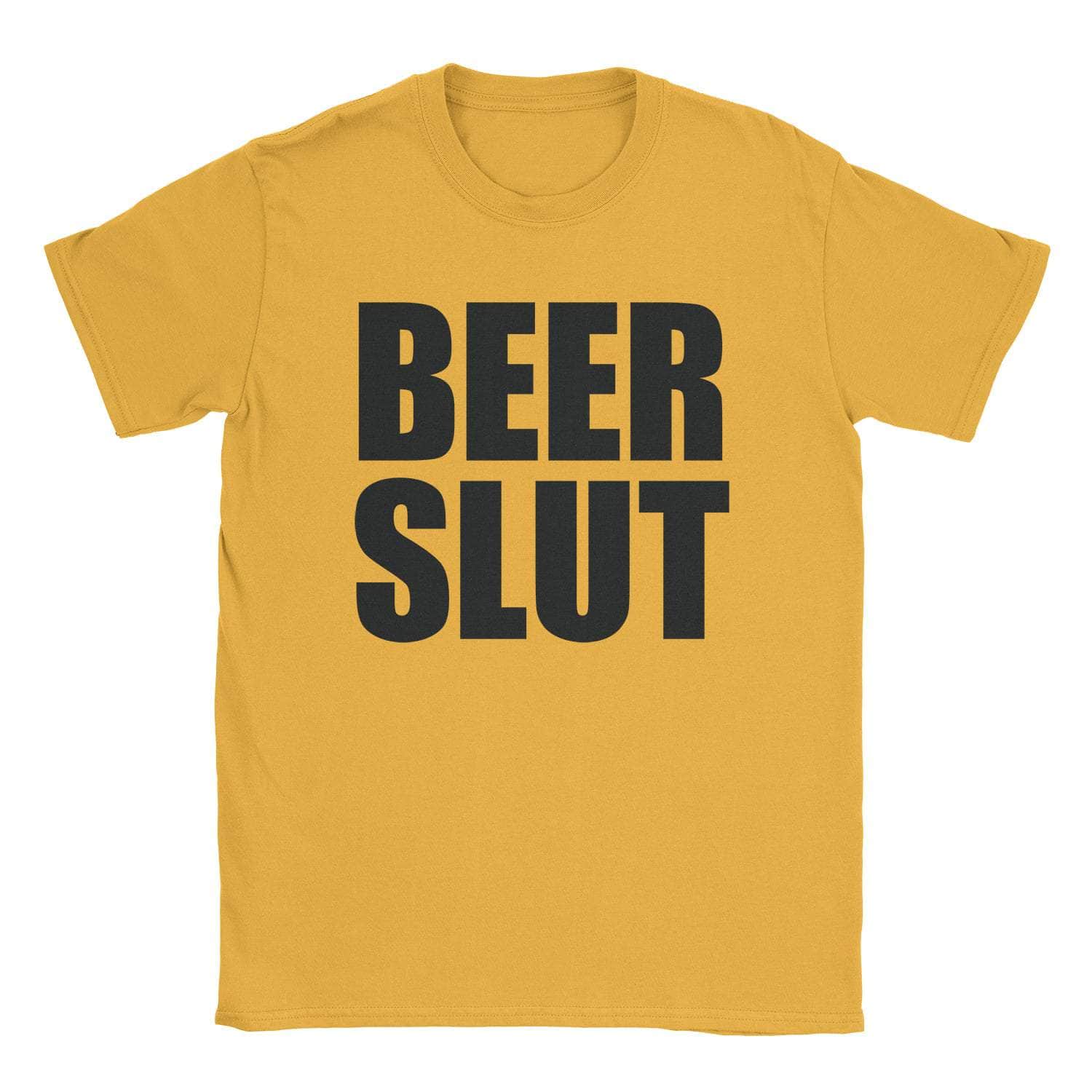 A-or-B-Tees T-Shirt Gold / S Beer Slut T-Shirt