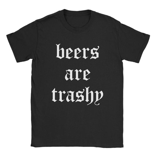 A-or-B-Tees T-Shirt Black / S Beers Are Trashy T-Shirt
