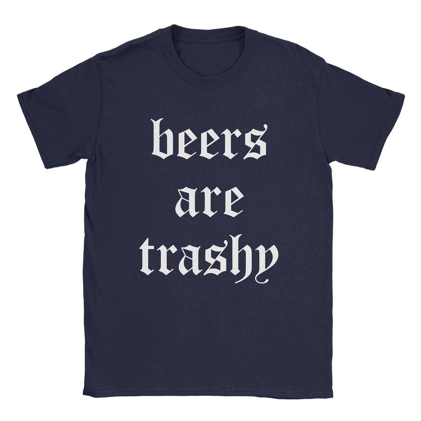 A-or-B-Tees T-Shirt Navy / S Beers Are Trashy T-Shirt