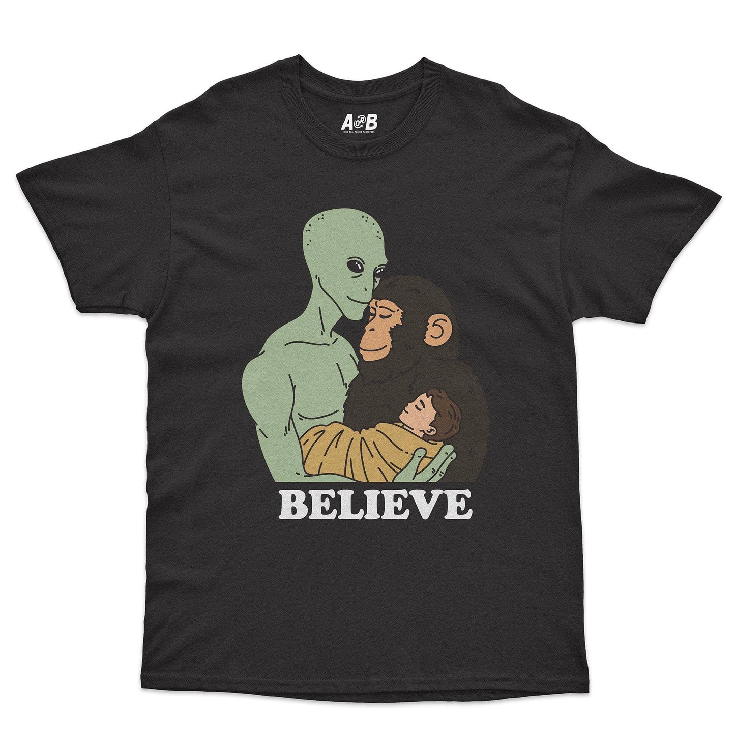 A-or-B-Tees T-Shirt Black / S Believe T-Shirt