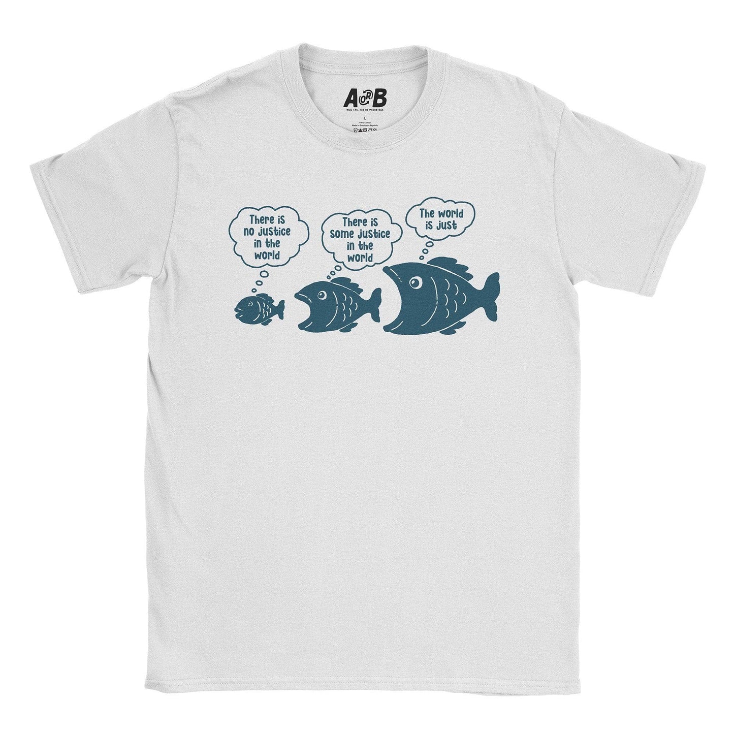 A-or-B-Tees T-Shirt White / S Big Fish T-Shirt