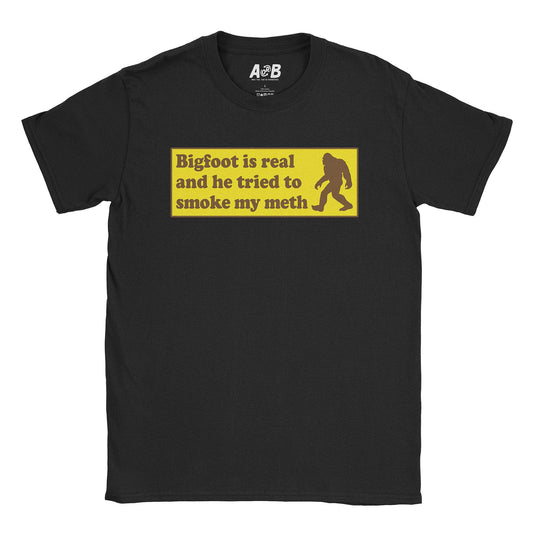 A-or-B-Tees T-Shirt Black / S Bigfoot T-Shirt