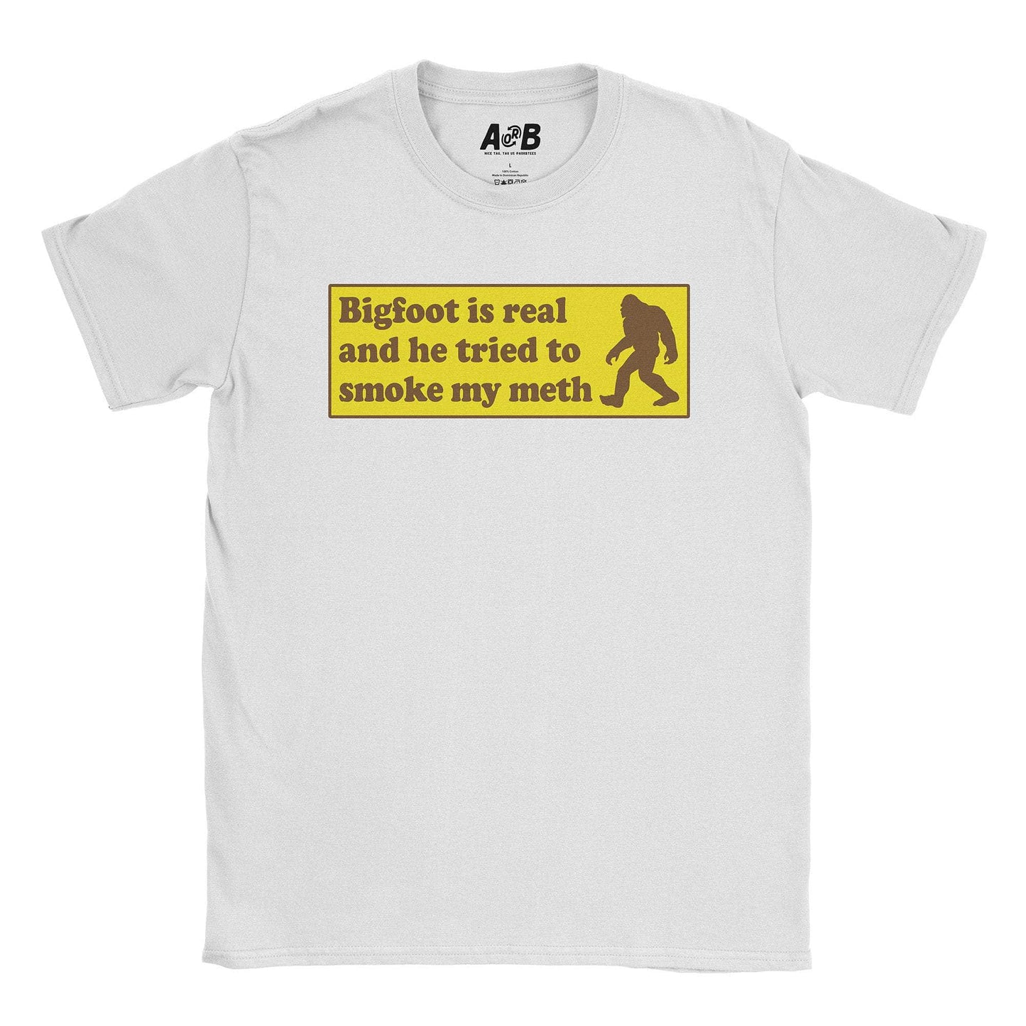 A-or-B-Tees T-Shirt White / S Bigfoot T-Shirt