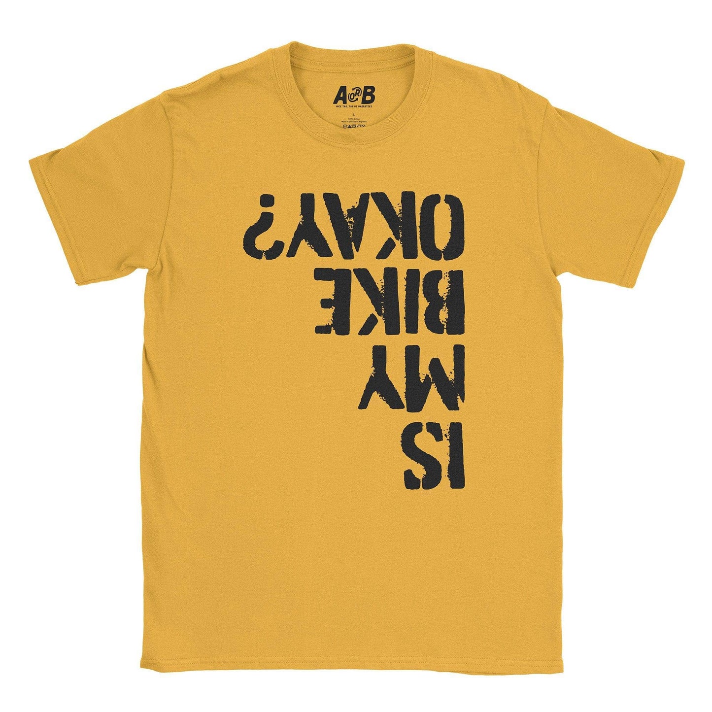 A-or-B-Tees T-Shirt Gold / S Bike Crash T-Shirt