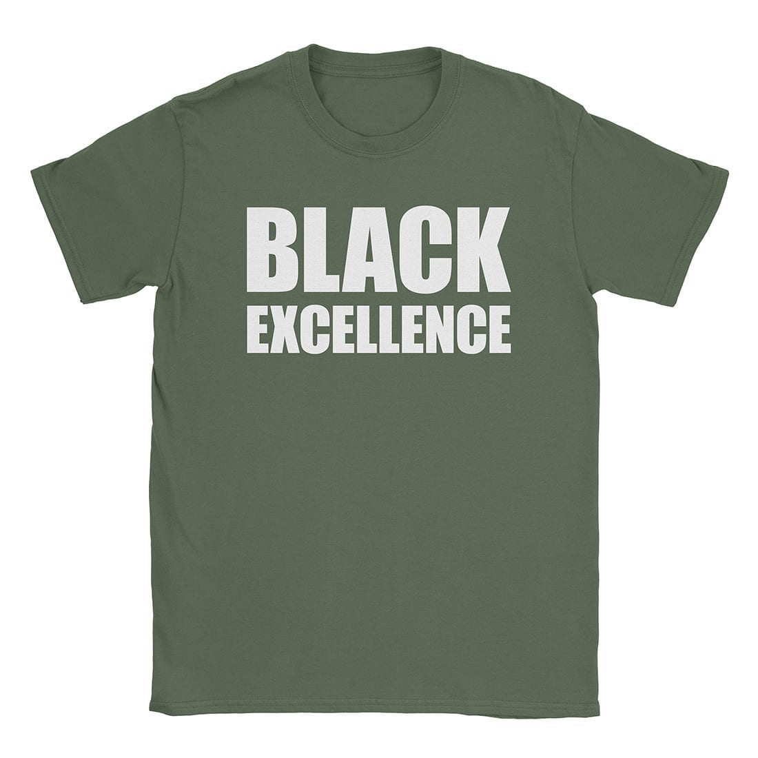 A-or-B-Tees T-Shirt Military Green / S Black Excellence T-Shirt