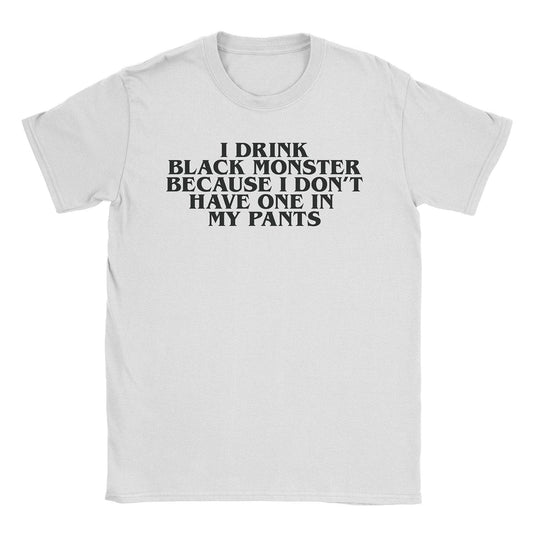 A-or-B-Tees T-Shirt White / S Black Monster T-Shirt
