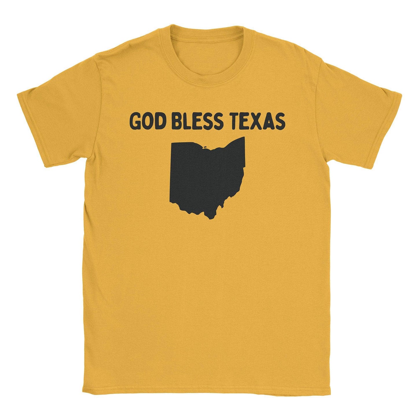 A-or-B-Tees T-Shirt Gold / S Bless Texas T-Shirt