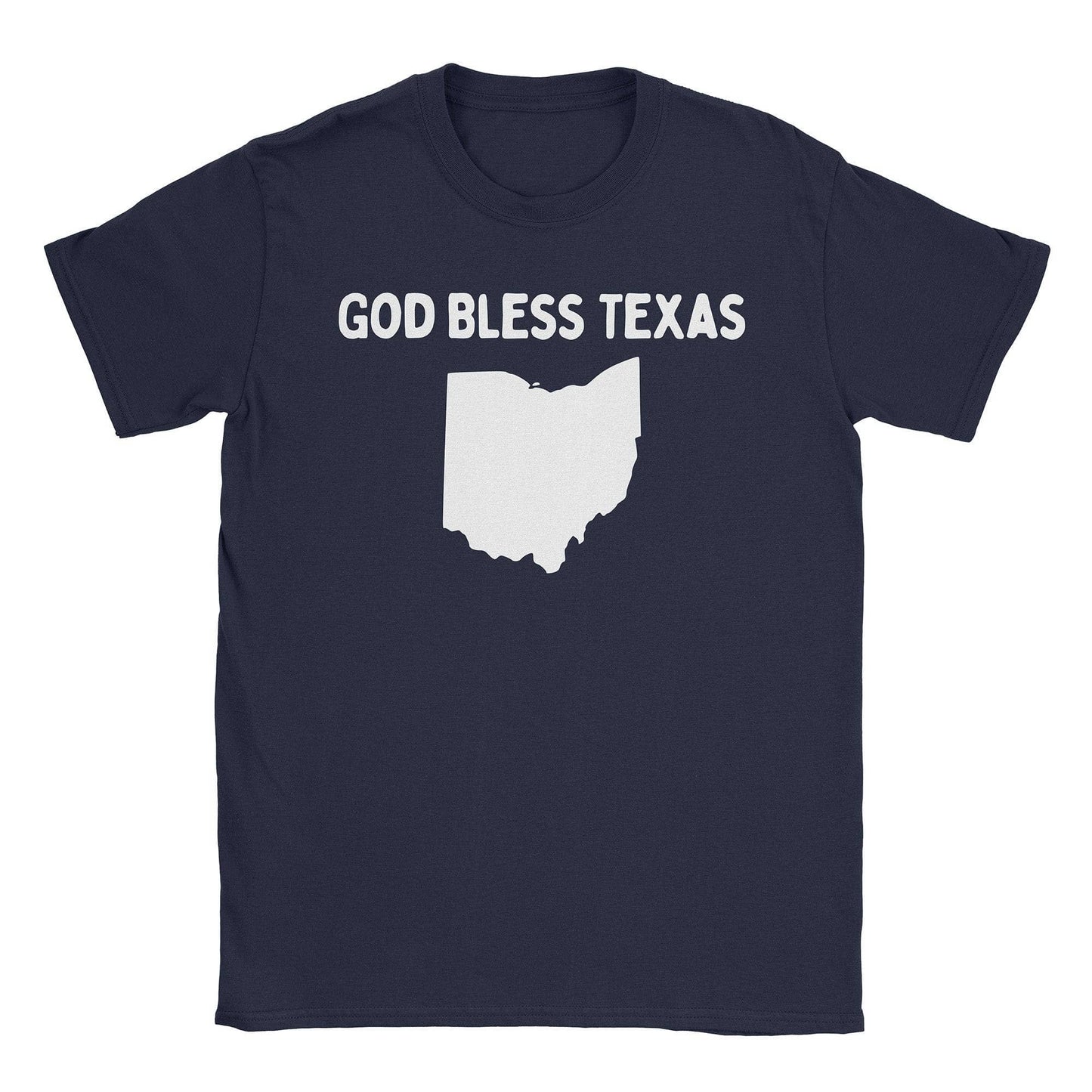 A-or-B-Tees T-Shirt Navy / S Bless Texas T-Shirt