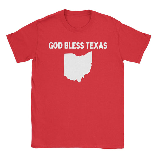 A-or-B-Tees T-Shirt Red / S Bless Texas T-Shirt