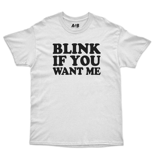 A-or-B-Tees T-Shirt White / S Blink T-Shirt