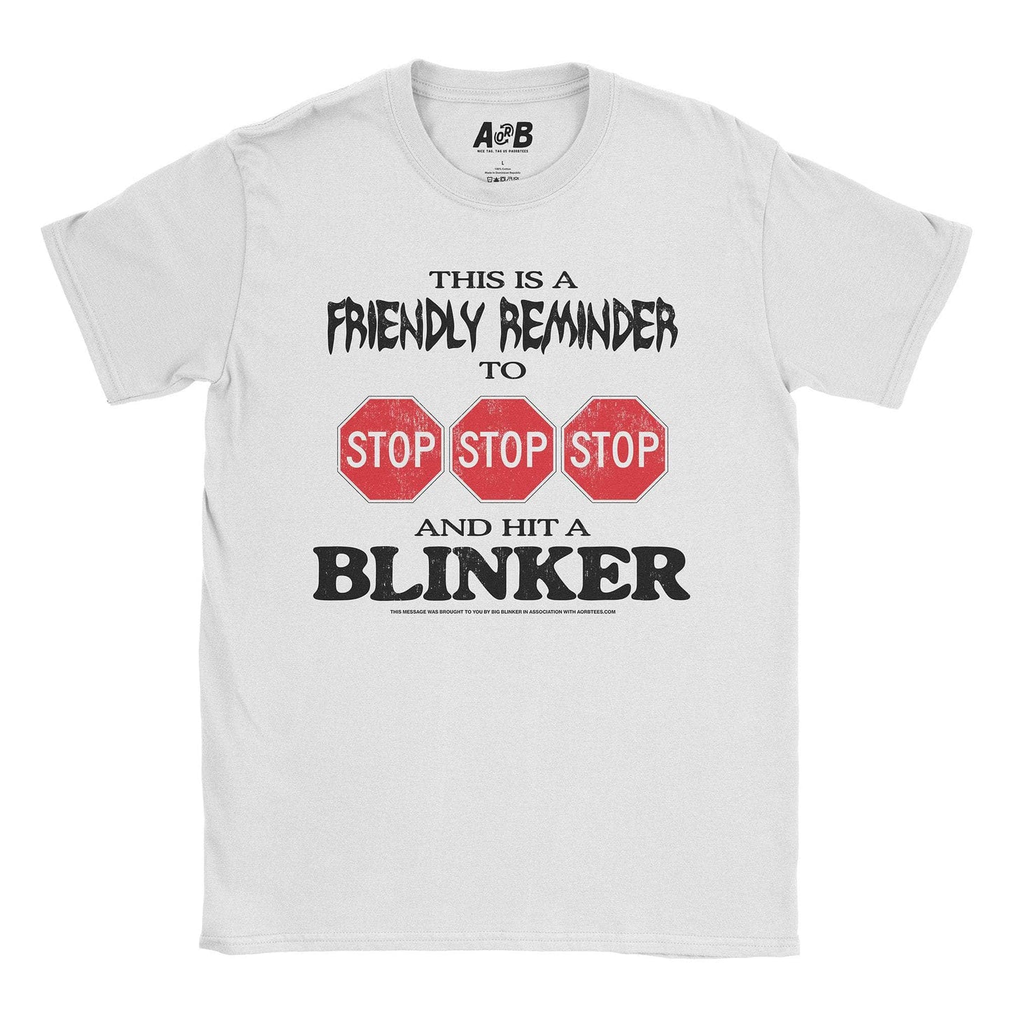 A-or-B-Tees T-Shirt White / S Blinker T-Shirt
