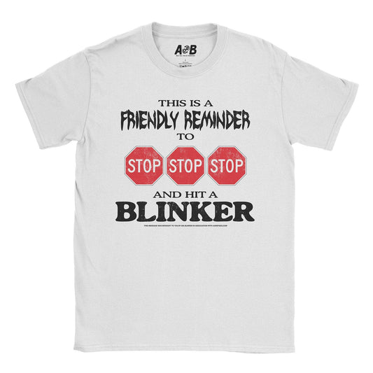 A-or-B-Tees T-Shirt White / S Blinker T-Shirt