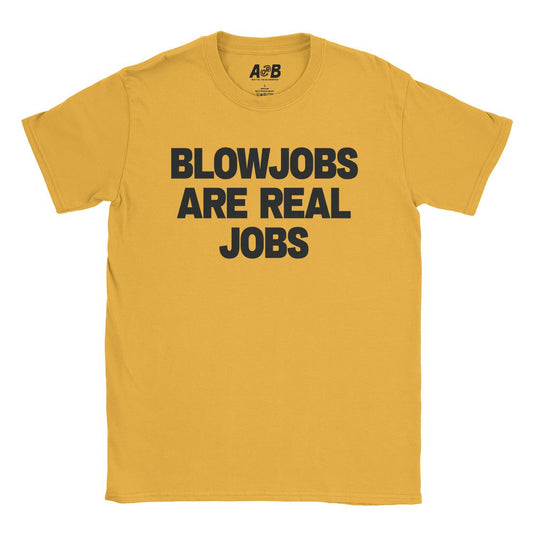 A-or-B-Tees T-Shirt Gold / S Blowjobs T-Shirt