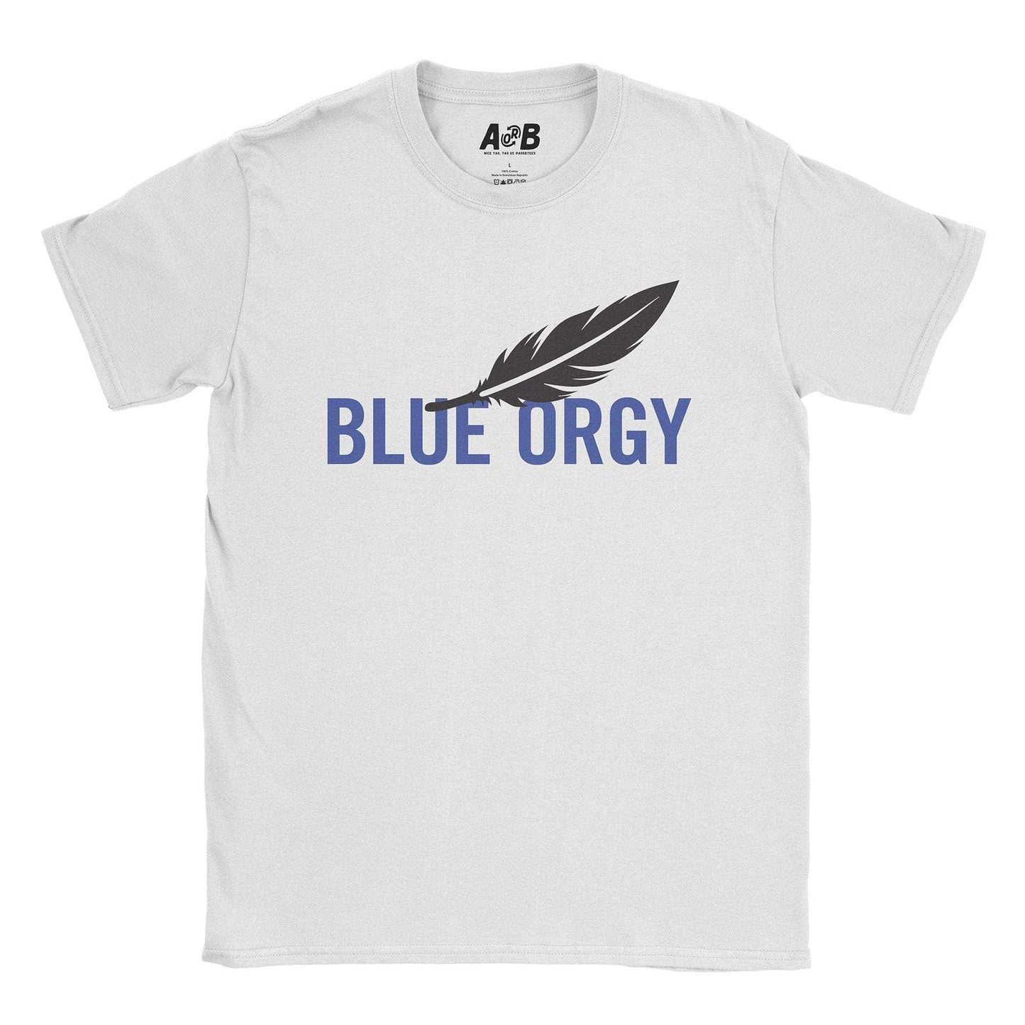A-or-B-Tees T-Shirt White / S Blue Orgy T-Shirt