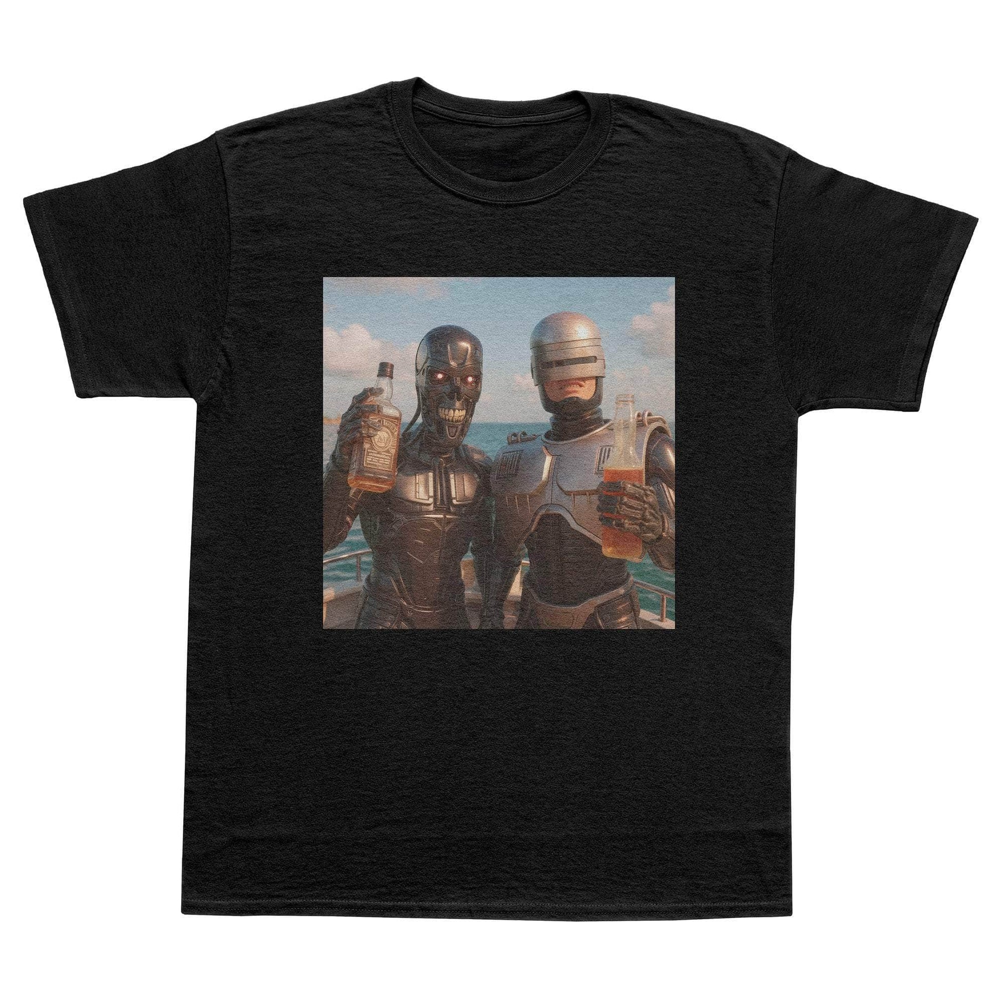 A-or-B-Tees T-Shirt Black / S Boat Bots T-Shirt