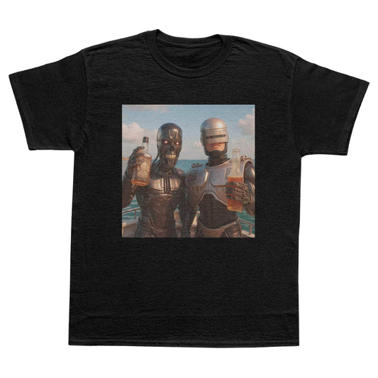 A-or-B-Tees T-Shirt Black / S Boat Bots T-Shirt