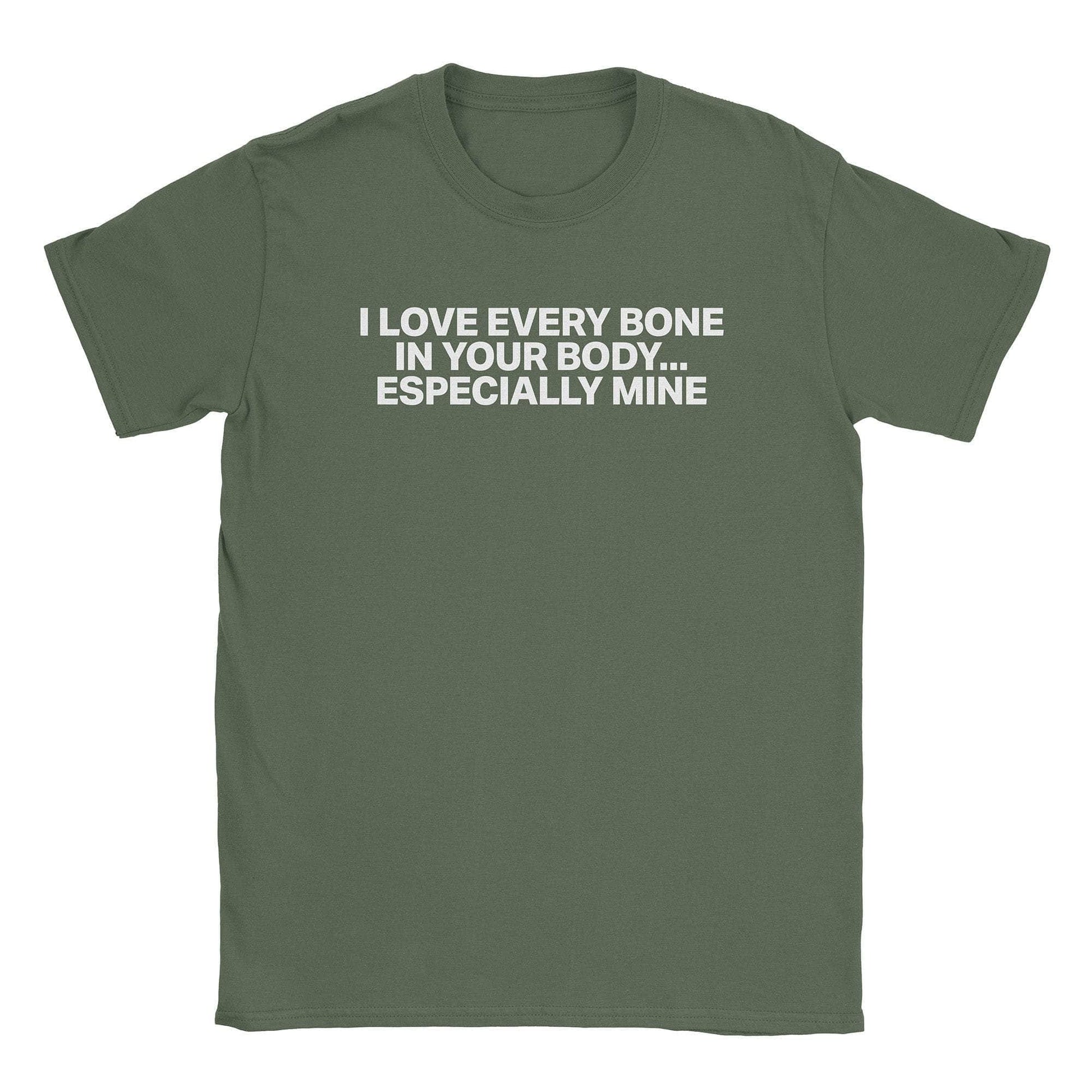 A-or-B-Tees T-Shirt Military Green / S Bone T-Shirt