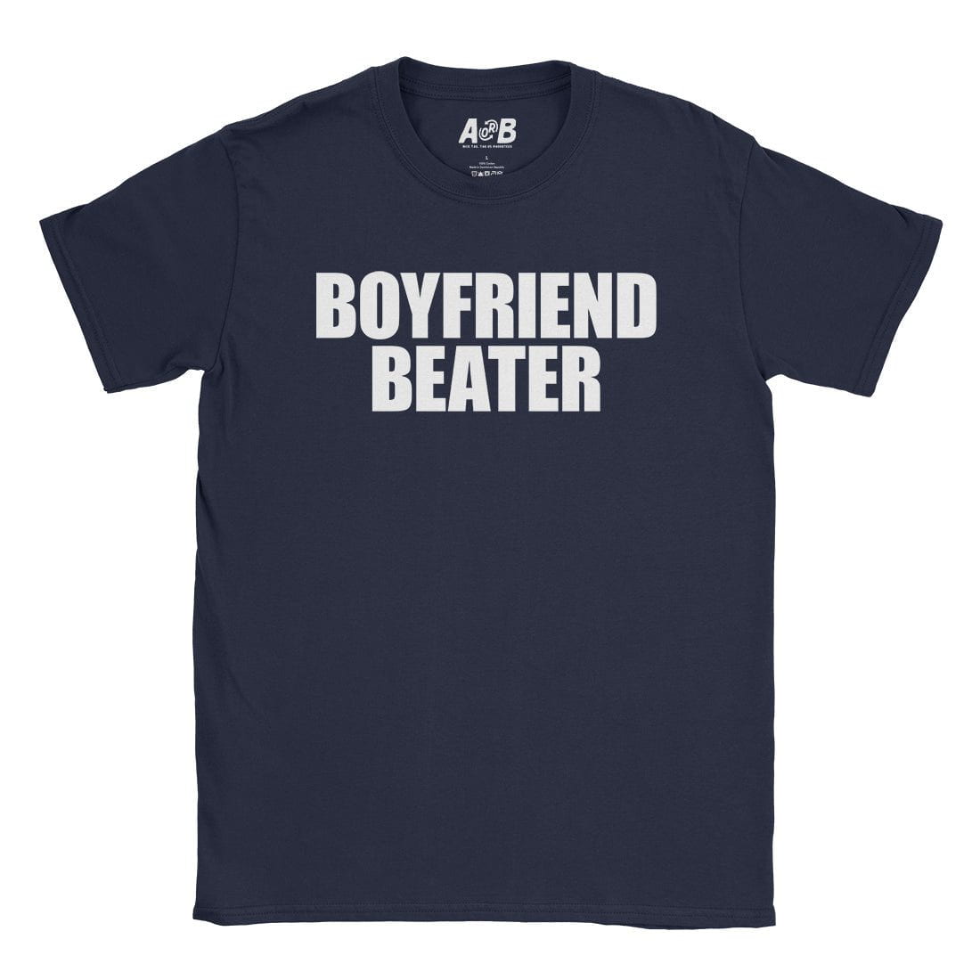 A-or-B-Tees T-Shirt Navy / S Boyfriend Beater T-Shirt
