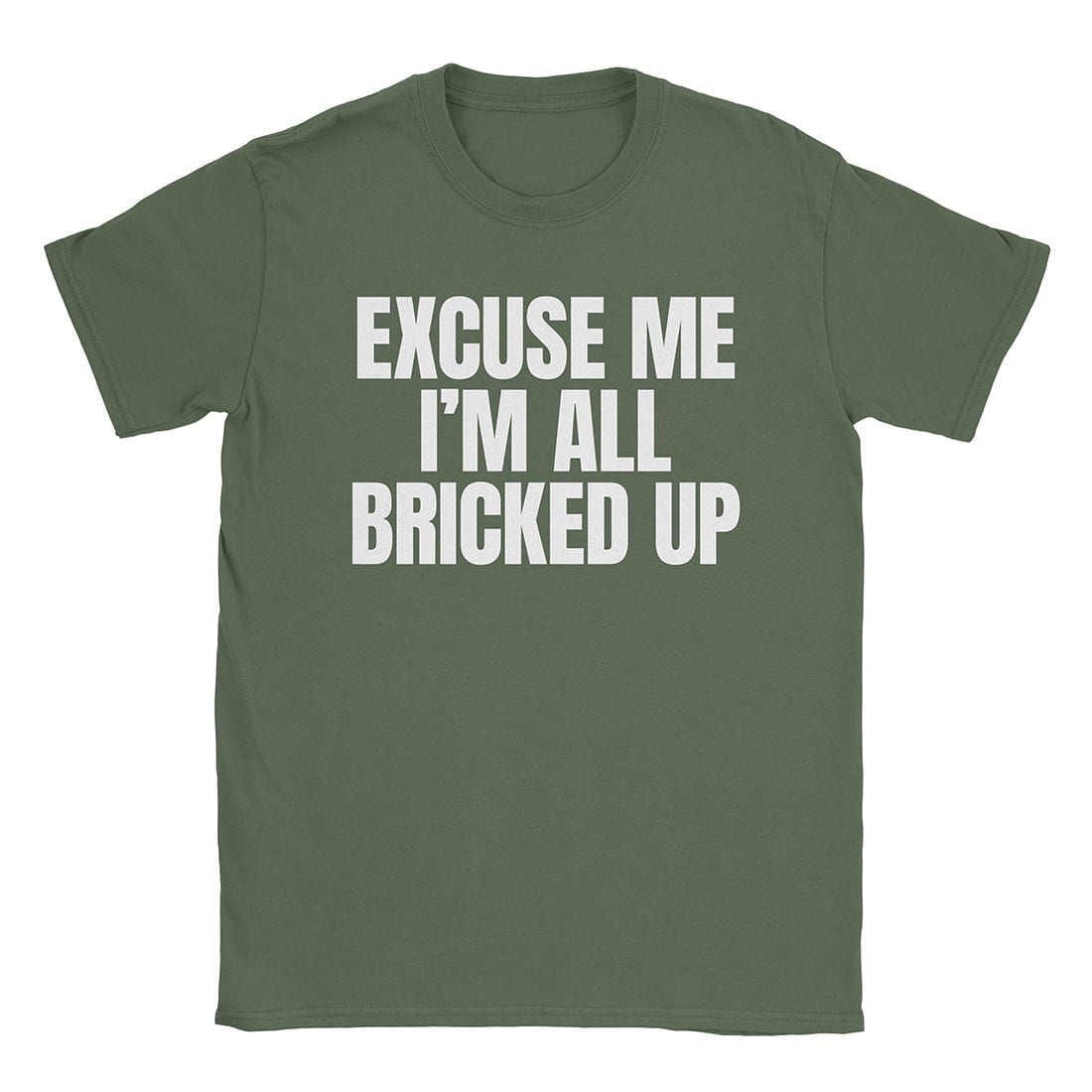 A-or-B-Tees T-Shirt Military Green / S Bricked Up T-Shirt