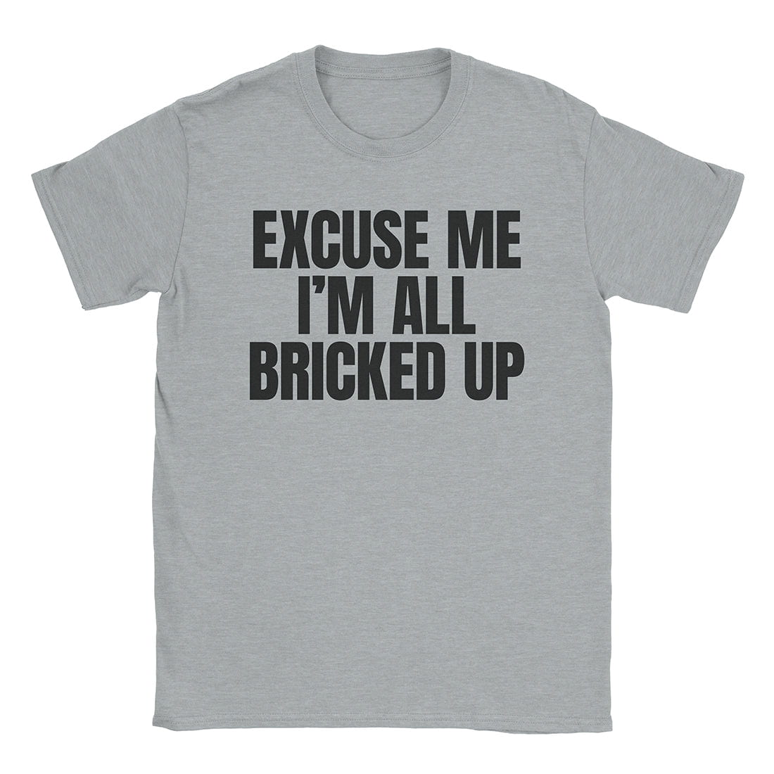 A-or-B-Tees T-Shirt Sport Grey / S Bricked Up T-Shirt