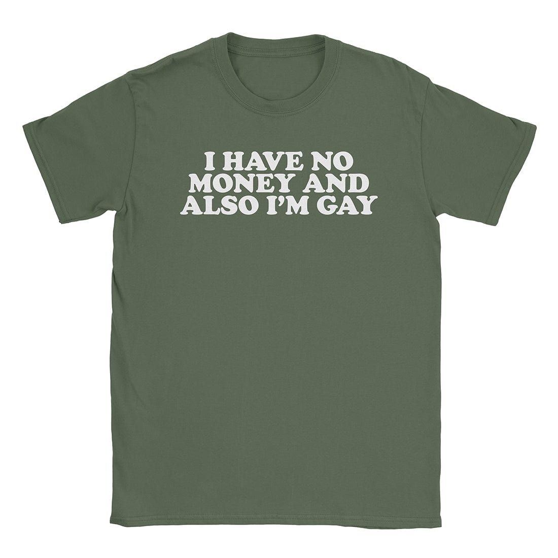 A-or-B-Tees T-Shirt Military Green / S Broke & Gay T-Shirt