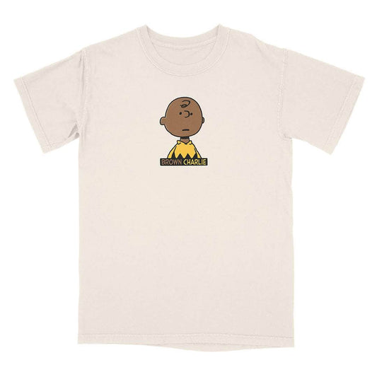 A-or-B-Tees T-Shirt Ivory / S Brown Charlie T-Shirt