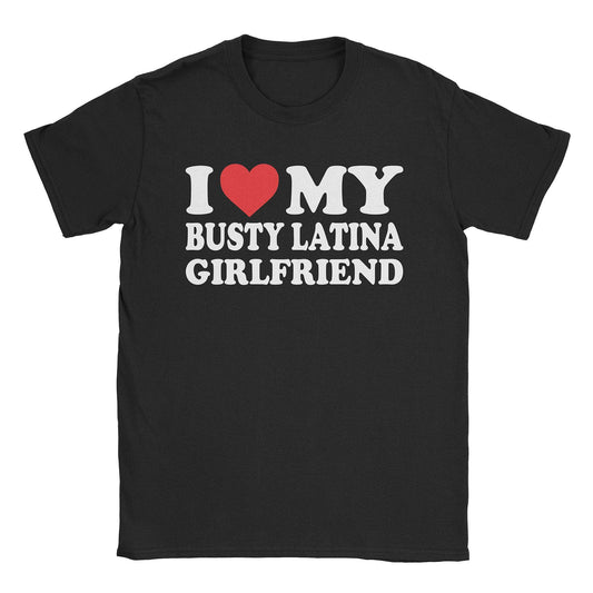 A-or-B-Tees T-Shirt Black / S Busty Latina Gf T-Shirt