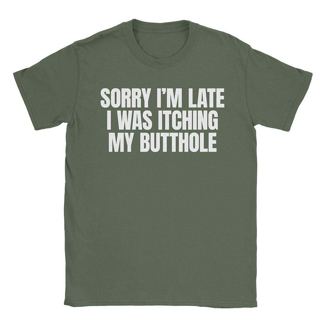 A-or-B-Tees T-Shirt Military Green / S Butthole T-Shirt