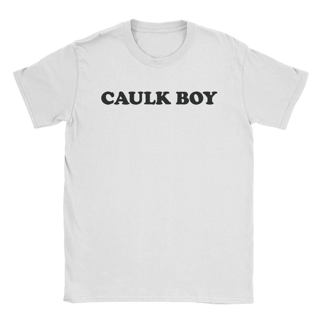 A-or-B-Tees T-Shirt White / S Caulk Boy T-Shirt