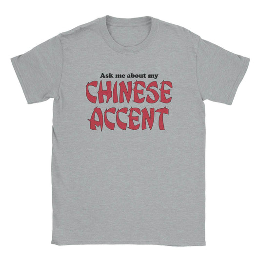 A-or-B-Tees T-Shirt Sport Grey / S Chinese Accent T-Shirt