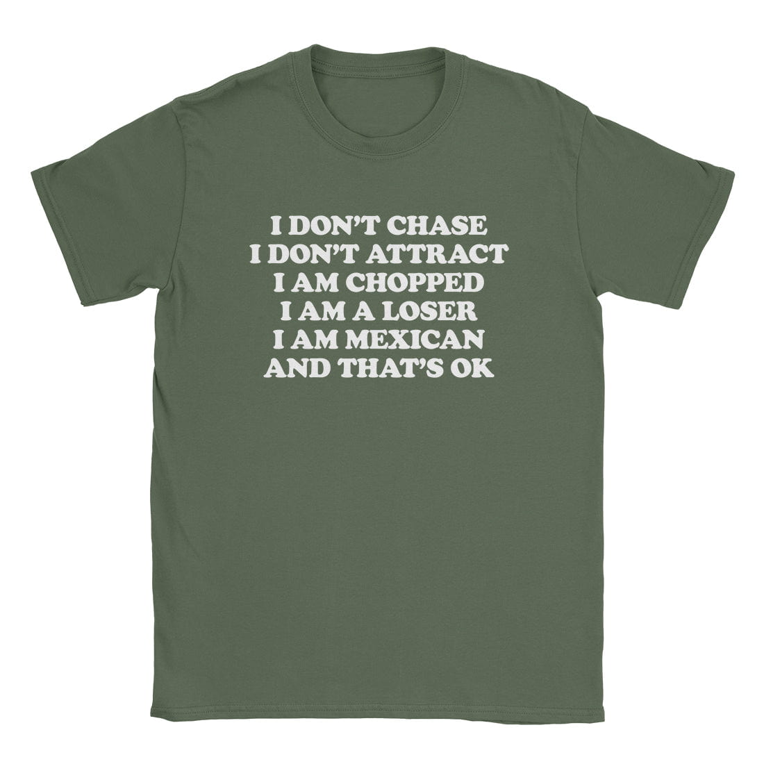 A-or-B-Tees T-Shirt Military Green / S Chopped Mexican T-Shirt