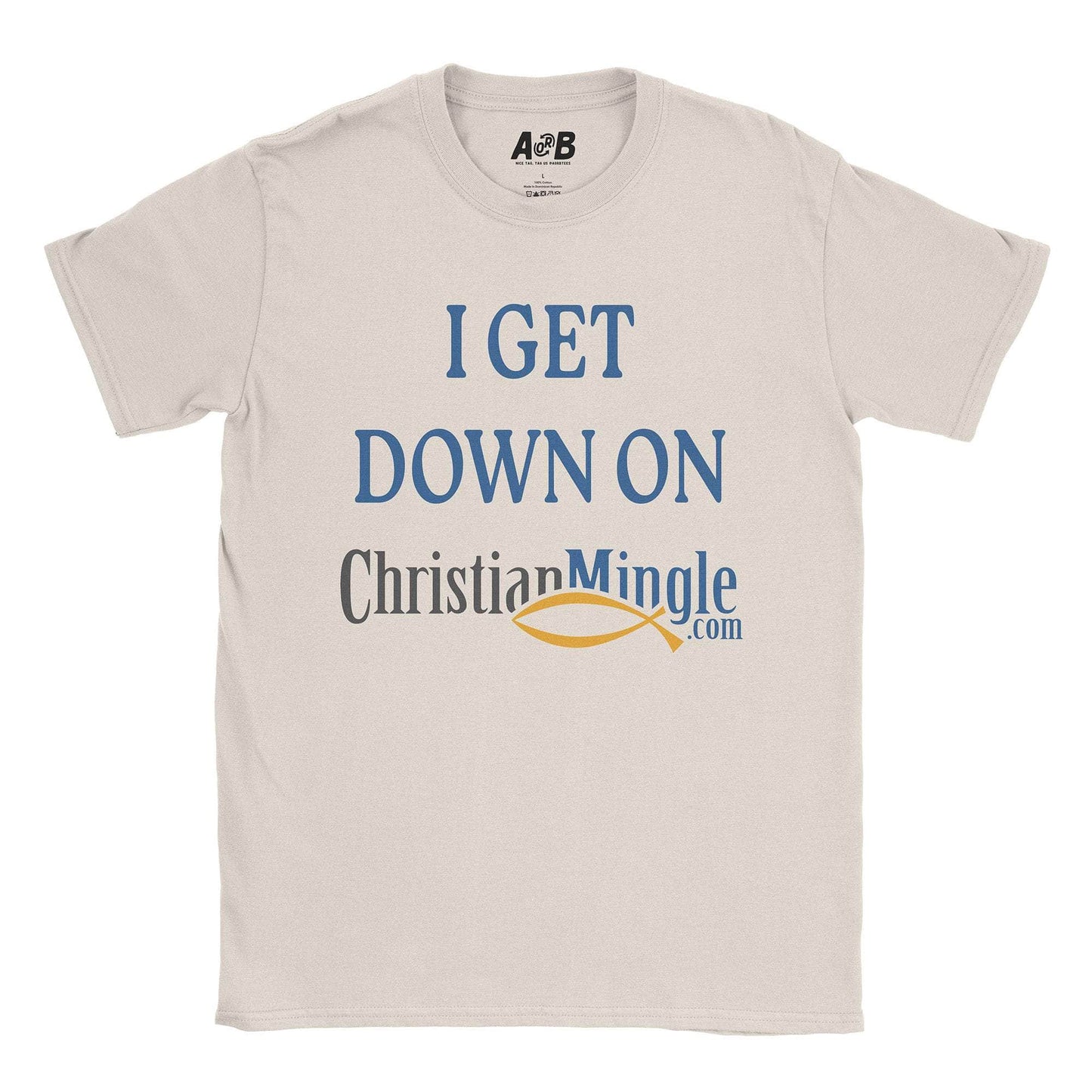 A-or-B-Tees T-Shirt Natural / S Christian Mingle T-Shirt