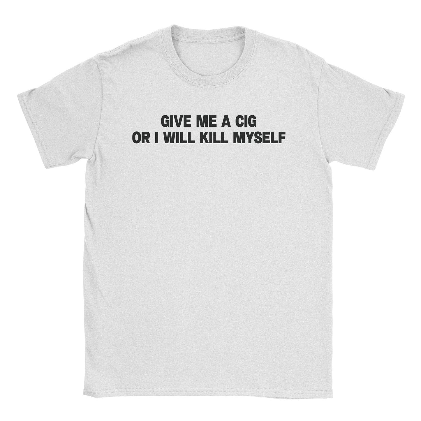 A-or-B-Tees T-Shirt White / S Cig Me T-Shirt