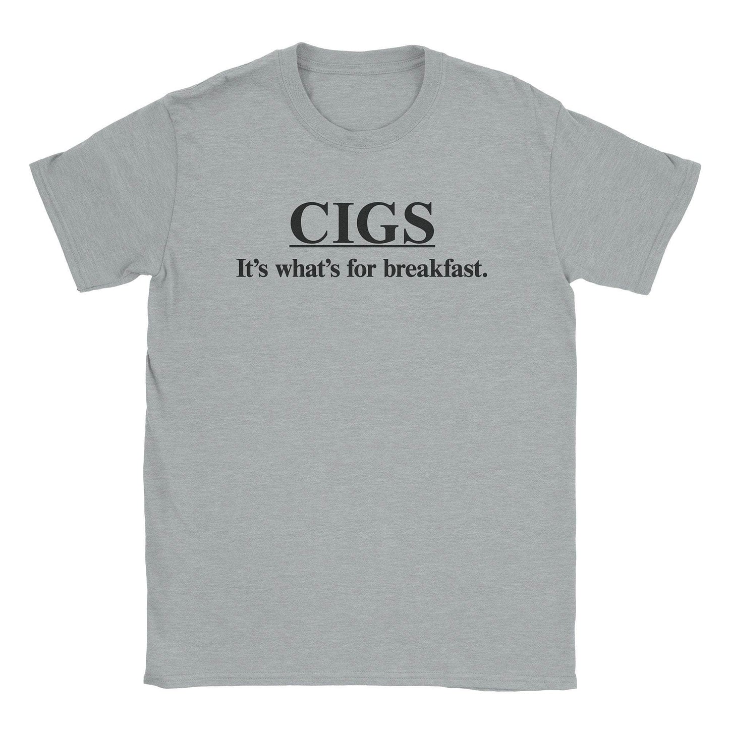 A-or-B-Tees T-Shirt Sport Grey / S Cigs 4 Breakfast T-Shirt