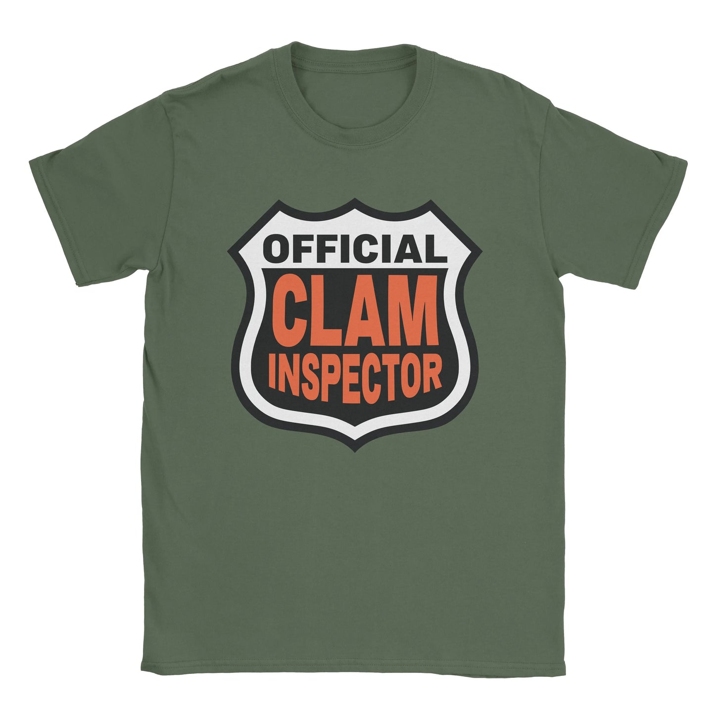 A-or-B-Tees T-Shirt Military Green / S Clam Inspector T-Shirt