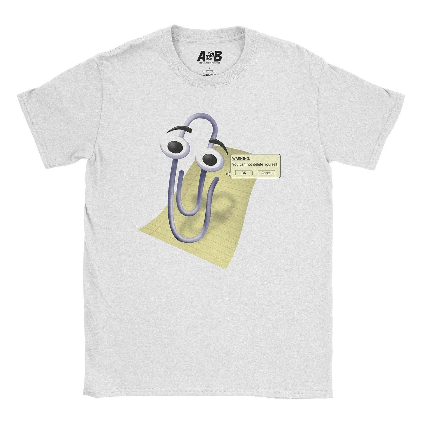 A-or-B-Tees T-Shirt White / S Clippy Pls T-Shirt