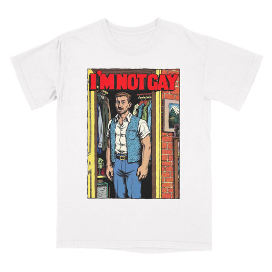A-or-B-Tees T-Shirt White / S Closeted T-Shirt